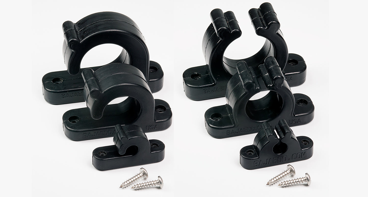 Rubber Rod Holders Two Styles Three Sizes