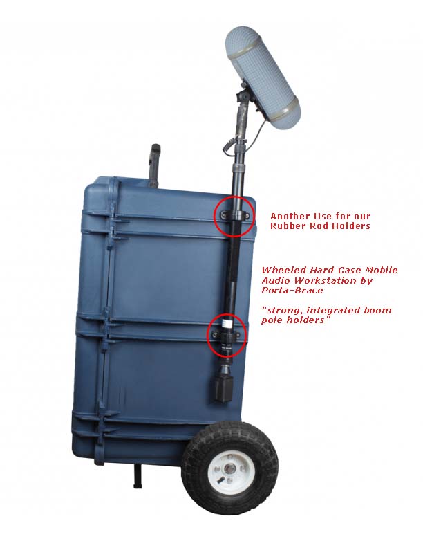 Medium Rubber Rod Holder - Claw Style / Bajaedd